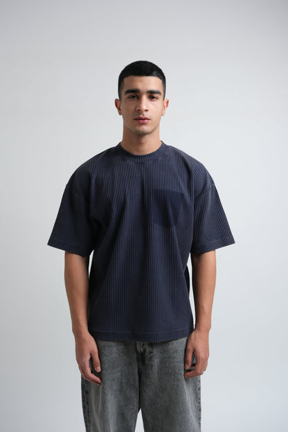 RX Ribbed T-Shirt Deep Blue