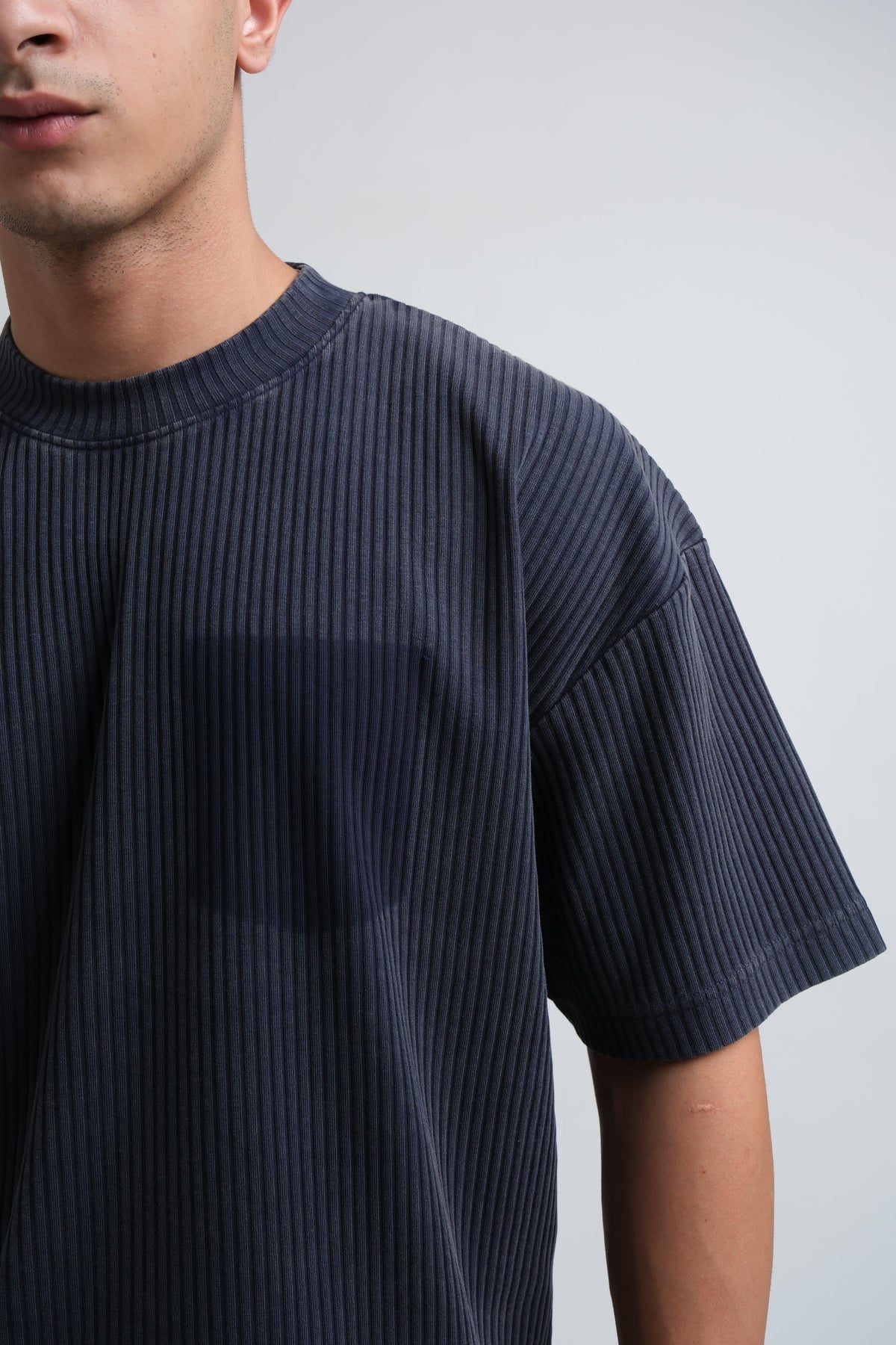 RX Ribbed T-Shirt Deep Blue