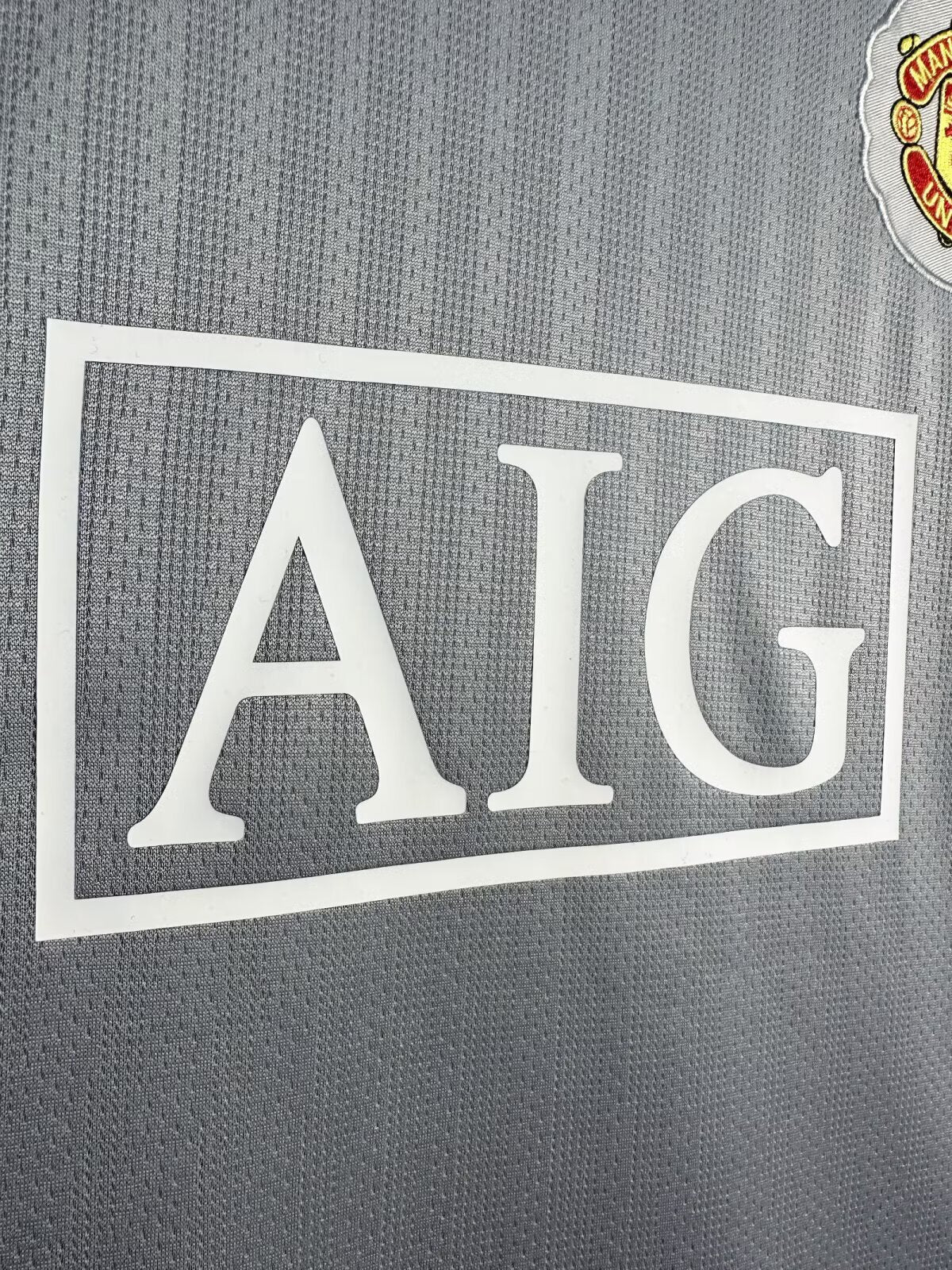 Man's Retro Long Sleeve Manchester United Team Grey GK - 2007/08