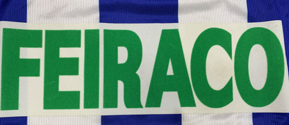 Man's Retro Jersey Deportivo La Coruna Team Blue and White - 1999/00