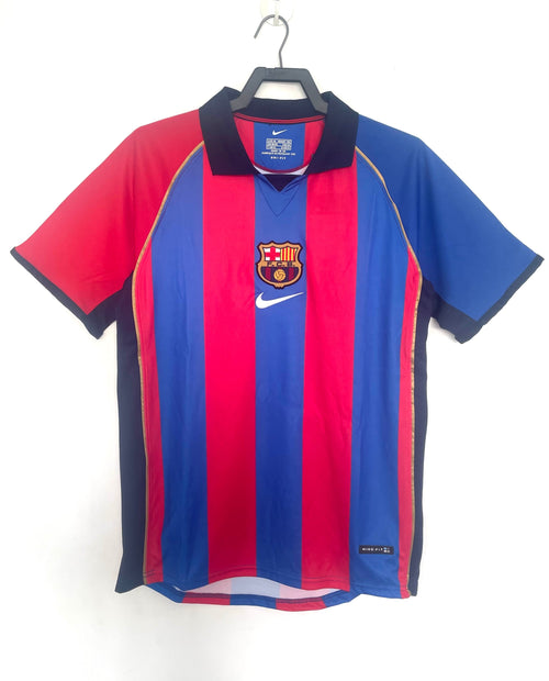 Man's Retro Jersey Barcelona Team Home - 2001/02