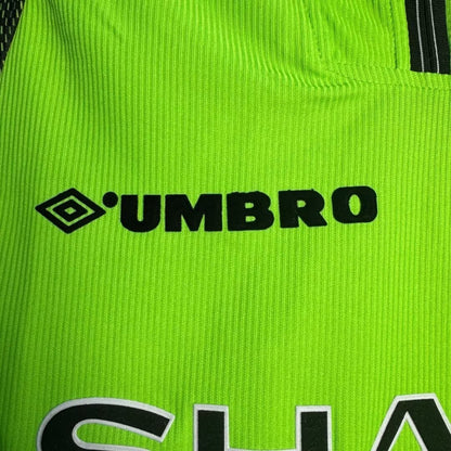 Man's Retro Long Sleeve Manchester United Team Green GK - 1998/1999