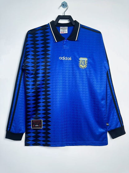 Man's Retro Long Sleeve Argentina National Team Away - 1994