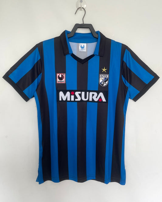 Man's Retro Jersey Internazionale Milano Team Home - 1988/90