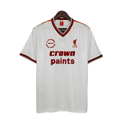 Man's Jersey Retro Liverpool Branca - 1985/1986