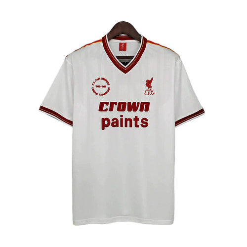 Man's Jersey Retro Liverpool Branca - 1985/1986