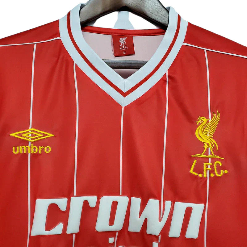 Man's Jersey Retro Liverpool Vermelha - 1984