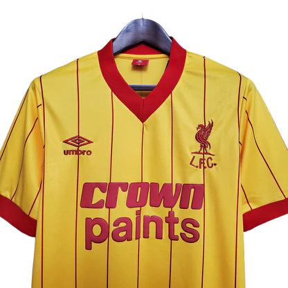 Man's Jersey Retro Liverpool Amarela - 1984