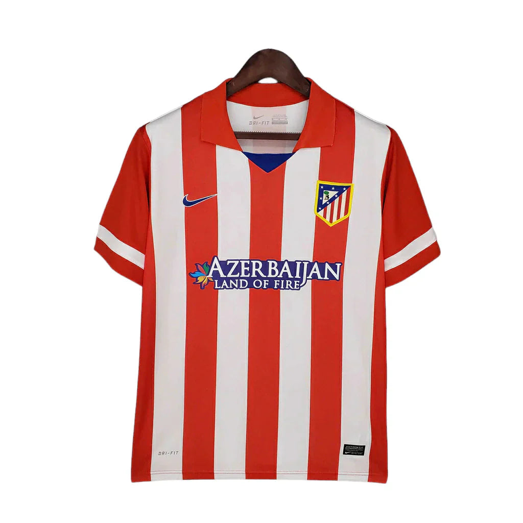 Man's Jersey Retro Atlético de Madrid Branca e Vermelha - 2013/2014