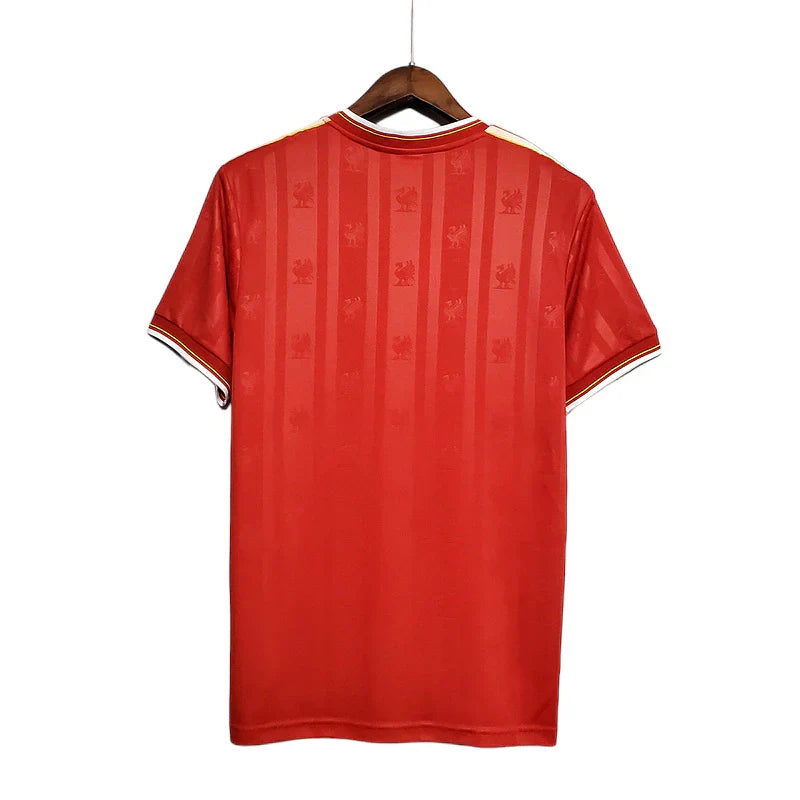 Man's Jersey Retro Liverpool Vermelha - 1985/1986